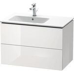 Duravit Waschtischunterbau L-CUBE 550x820x481mm Be li fla grey seidenmatt