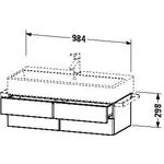 Duravit Waschtischunterbau VERO AIR 298x984x431mm betongrau matt