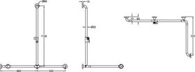 V&B Duschhandlauf ViCare Funktion we 1135x1208x727mm