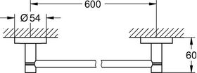 Grohe Badetuchhalter ESSENTIALS 654mm co sun gebü