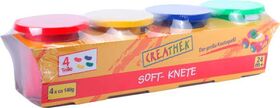 CR Knete 4er Set Grundfarben 560g