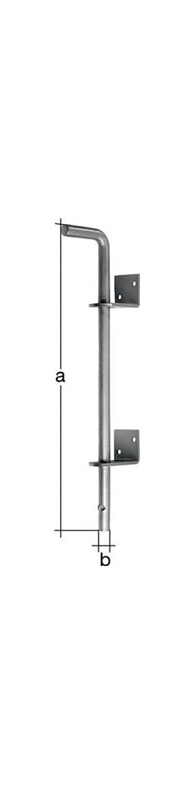 Bodenschieber L400xS16mm STA verz.verzinkt A Bolz.-Tor 30mm GAH