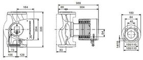Grundf Heizungsumwälzpumpe MAGNA3 F Fl 230 V PN 6/10 Typ 40-80 F DN 40 220mm