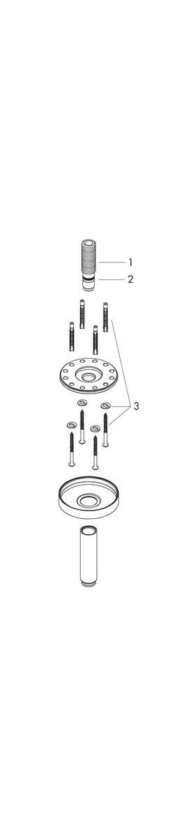 Deckenanschluss AXOR SHOWERSOLUTIONS 300mm brushed bronze