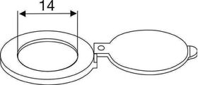 Schließer f. Türspion MS verchr. Innen-D.14mm BMB