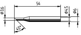 Lötspitze Serie 162 angeschrägt B.3,6mm 0162 LD/SB ERSA