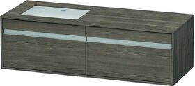 Duravit Waschtischunterbau KETHO 550x1400x426mm WT links pine terra