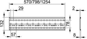 Keuco Montageschiene IXMO 570mm