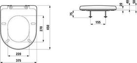 Laufen WC-Sitz UNIVERSAL m De abnehmbar mit Absenkautomatik weiß