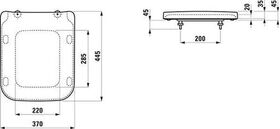 Laufen WC-Sitz LAUFEN PRO S m De abnehmbar mit Absenkautomatik weiß