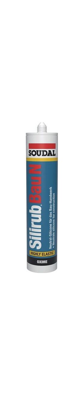 Silikondichtstoff Silirub Bau N weiß 300 ml Kartusche SOUDAL