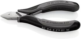 Elektronikseitenschneider L.115mm Form 4 Facette nein spiegelpol.KNIPEX