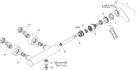 Einhebel-Brausemischer AXOR CITTERIO M DN 15, Aufputz chrom