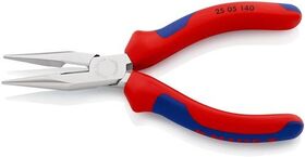 Flachrundzange L.140mm flach/rund ger.Mehrkomp.-Hüllen KNIPEX