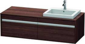 Duravit Waschtischunterbau KETHO 550x1400x426mm WT rechts kastanie dunkel