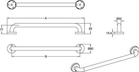 V&B Wandhaltegriff ViCare Funktion we 400mm