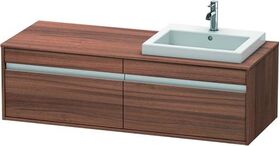 Duravit Waschtischunterbau KETHO 550x1400x426mm WT rechts nussbaum natur