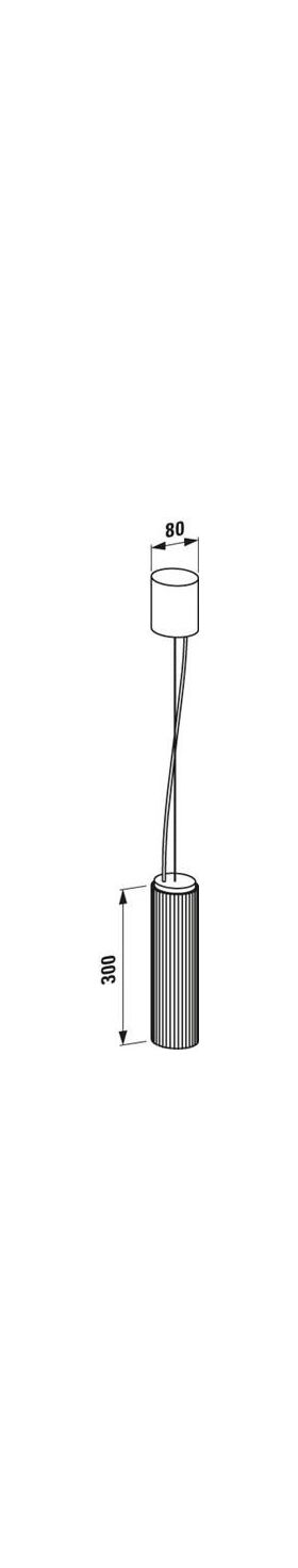 Laufen Hängeleuchte KARTELL 80x300mm silber