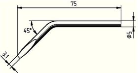 Lötspitze Serie 052 abgew.B.3,1mm 0052 JD/SB ERSA