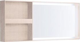 Geberit Lichtspiegel CITTERIO 1134x584x14mm m Ablagefach Rahmen beige