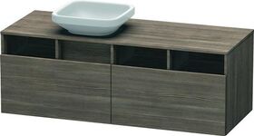 Duravit Waschtischunterbau DURASTYLE 550x1400x500mm Auss links pine terra