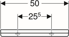 Geberit Wandablage RENOVA PLAN 500x120mm weiß KT