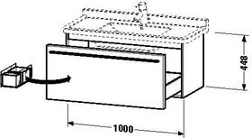 Duravit Waschtischunterbau X-LARGE 460x1000x448mm amerikanisch nussbaum