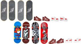 HW Skate Fingerboard + 4 Pack Schuh Sort