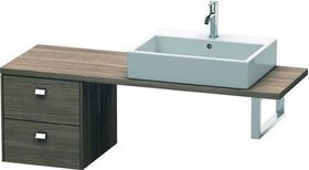 Duravit Konsolenunterschrank BRIOSO Griffe chrom 442x420x480mm pine terra