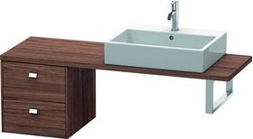 Duravit Konsolenunterschrank BRIOSO Griffe chr 442x420x480mm nussbaum dunkel