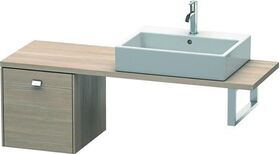 Duravit Konsolenunterschrank BRIOSO Griff chrom 442x420x480mm pine silver