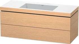 Duravit Waschtischunterbau L-CUBE m WT Vero Air 500x1200x480mm o HL Ei geb