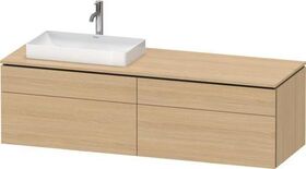 Duravit Waschtischunterbau L-CUBE 1620x482x550mm we ma ES Ahorn rechts