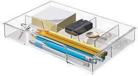 Leitz Schubladeneinsatz 52150002 16,7x24,7x3,5cm 4Fächer PS glasklar