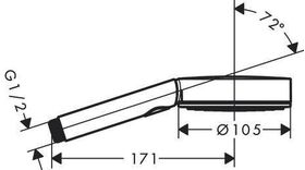 HG Handbrause PULSIFY SELECT 105 3jet Activation mattschwarz