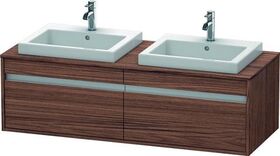 Duravit Waschtischunterbau KETHO 550x1400x426mm nussbaum dunkel