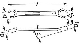 Doppelringschlüssel 612 13x15mm 182mm HAZET