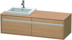 Duravit Waschtischunterbau KETHO 550x1400x426mm WT li europäische eiche