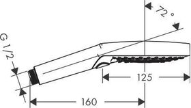 Handbrause 120 3jet AXOR DN 15 chrom