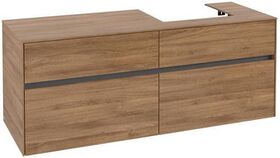 V&B Waschtischunterschrank COLLARO 140x54,8x50cm WT re Kansas Oak