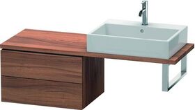 Duravit Konsolenunterschrank L-CUBE 400x620x477mm nussbaum natur