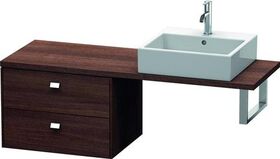 Duravit Konsolenunterschrank BRIOSO Griffe chr 442x620x480mm kastanie dunkel