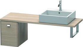 Duravit Konsolenunterschrank BRIOSO Griff chrom 442x320x480mm pine silver