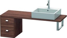 Duravit Konsolenunterschrank BRIOSO Griffe chr 442x320x480mm nussbaum dunkel