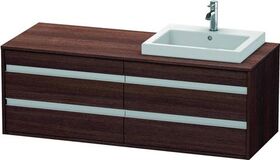 Duravit Waschtischunterbau KETHO 550x1400x496mm WT rechts kastanie dunkel