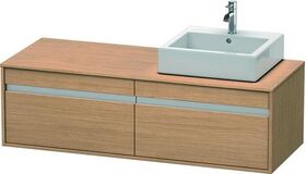 Duravit Waschtischunterbau KETHO 550x1400x426mm Be re europäische eiche