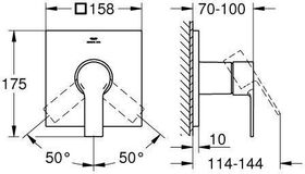 Grohe Einhand-Brausebatterie ALLURE ha graph