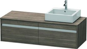 Duravit Waschtischunterbau KETHO 550x1400x426mm Becken rechts pine terra