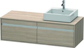 Duravit Waschtischunterbau KETHO 550x1400x426mm Becken rechts pine silver