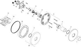 Einhebel-Brausemischer AXOR UNO UP, Zerogriff chrom